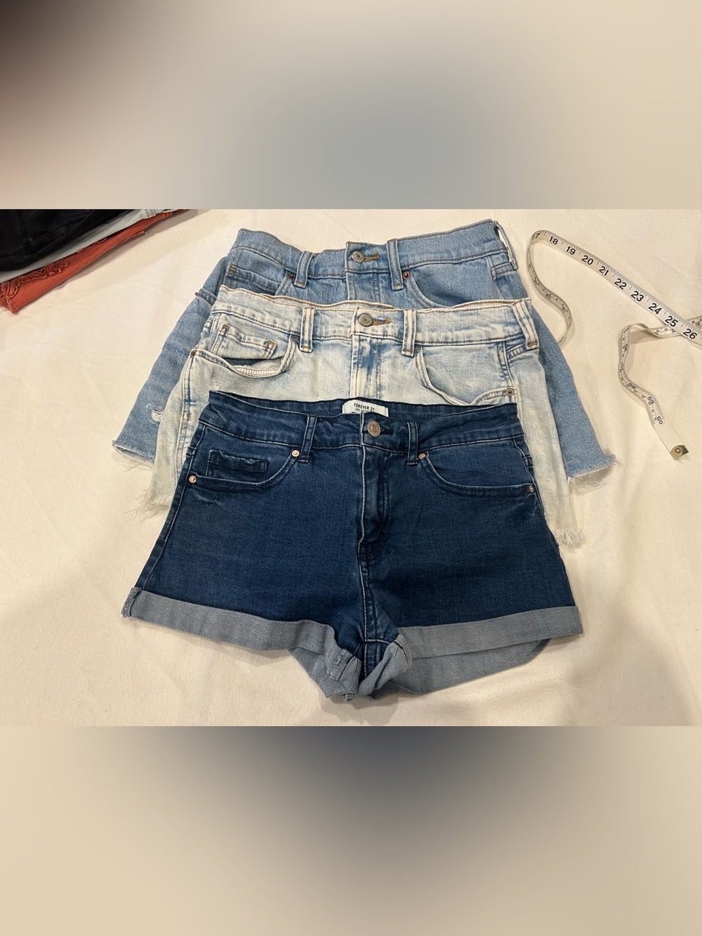 3 pair womens jean shorts